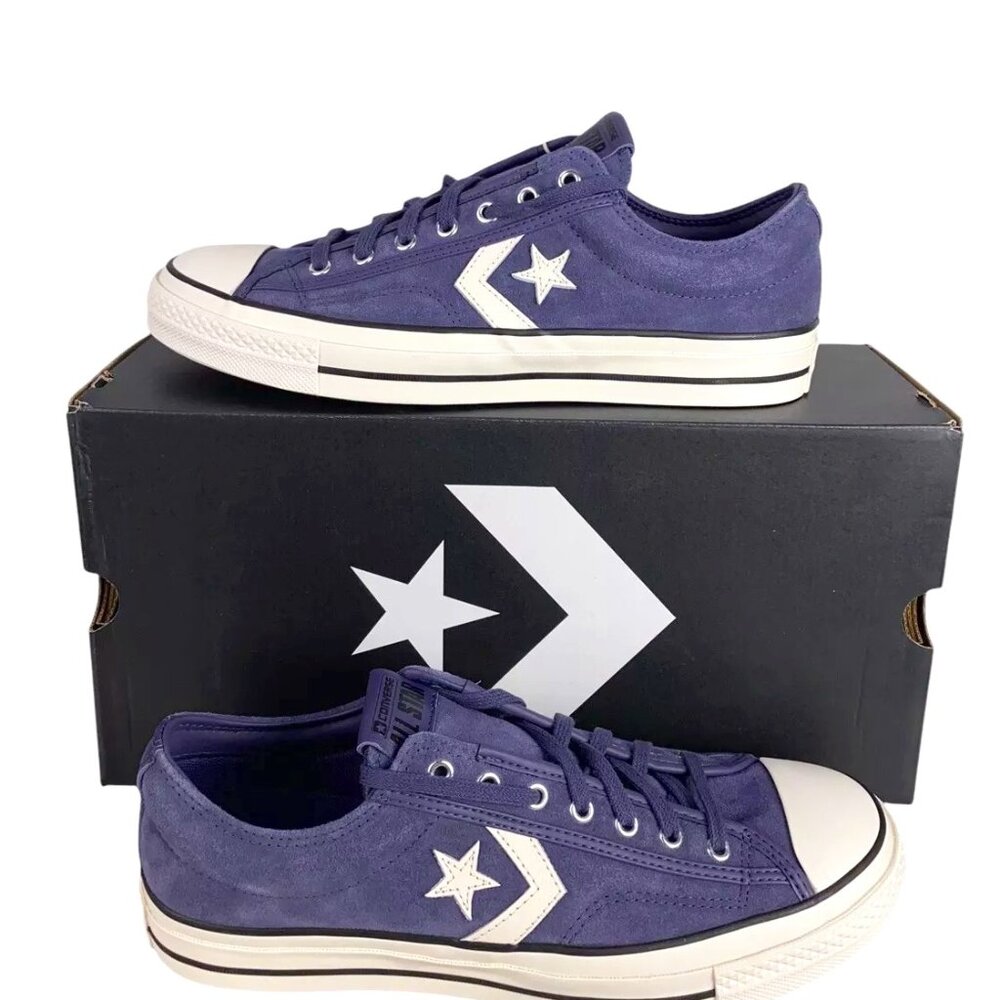 New Converse Star Player 76 Sneakers Suede Shadow Purple - A11131C - Unisex